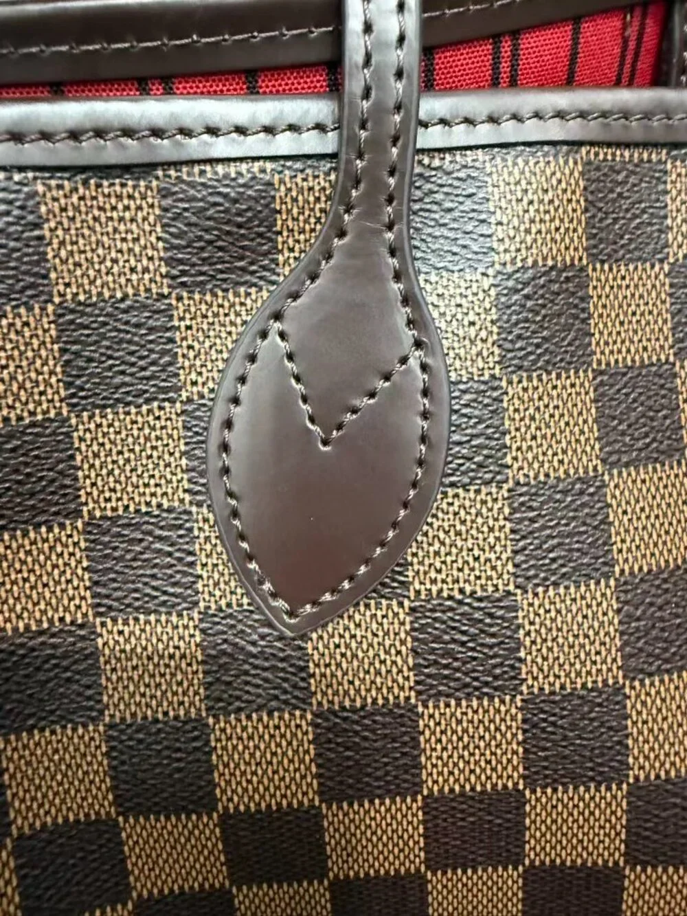LV Neverfull MM Damier Ebene Tote | Includes Pouch